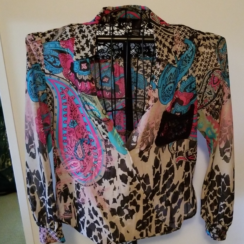 Bisou Bisou Colorful Blouse